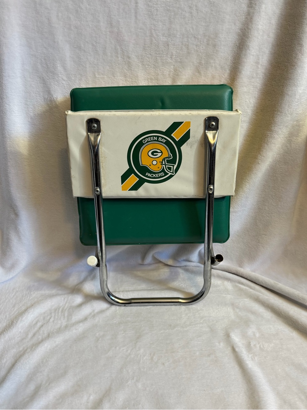 Vintage K.R. Industries Green Bay Packers Folding Stadium Bleacher Seat VA 4143